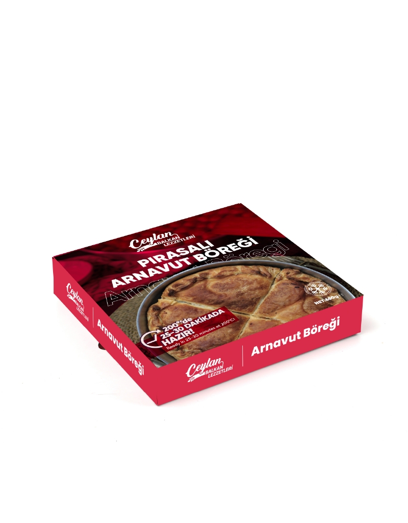Ceylan Balkan Lezzetleri Donuk Pırasalı Arnavut Böreği 750 Gr