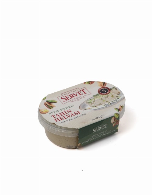 Servet Şekersiz Antep Fıstıklı Tahin Helvası 400 Gr